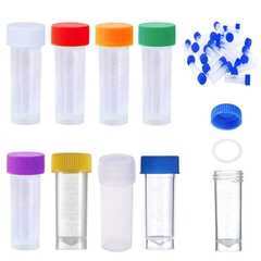 Ống Cryotube 5ml nắp vặn đỏ-xanh-vàng, 100 cái/túi-tiệt trùng (Tube Screw Cap), BioBasic-Canada