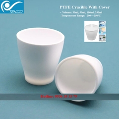 Cốc PTFE có nắp đậy, 30ml, 50ml, 100ml, 250ml, nhiệt độ: -200 ~ + 250°C