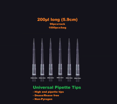 Đầu côn/ đầu típ 10μl-1250μl, 96 típ/hộp-1000 típ/gói (Pipette tips-Virgin PP), Fcommbio