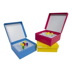 Hộp đựng ống Vial 0.5ml/1.5ml/2.0ml/5.0ml và lọ trữ lạnh, bằng bìa cứng, hãng Biologix-USA