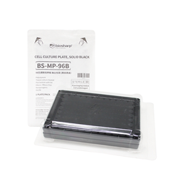 Đĩa nuôi cấy tế bào 96 giếng màu đen và trắng (96-well cell culture plate), hãng Biosharp