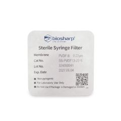 PVDF hydrophobic-Màng lọc tiệt trùng 13-33mm, lỗ 0.22µm/ 0.45µm (Syringe Filter) Biosharp