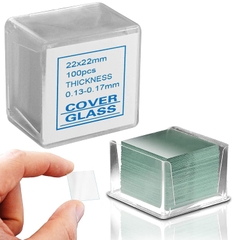 Lamen kính hiển vi dày 0.13-0.17mm (hộp 100 cái) lammel/ cover glass, có VAT