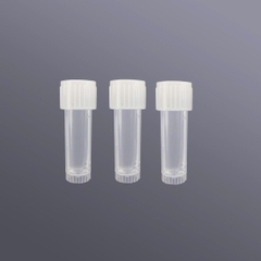 Ống đựng mẫu 5mL/10mL, nắp vặn, tự đứng, 100 cái/ gói-tiệt trùng, hãng Biosharp