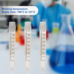 Lọ trữ lạnh 2.0ml-5.0ml, 25 cái/túi- tiệt trùng, ren ngoài-không có mã vạch (-196°C) Biologix