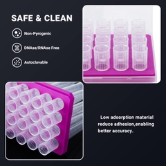 Đầu côn/ đầu típ 5.0ml, fit Rainin UNV, Gilson, Watson, 24 típ/hộp-100 típ/gói, Fcombio-USA