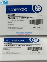Màng Film dán đĩa PCR, chất liệu nhôm (AlumaSeal II Sealing Films), hãng Biologix