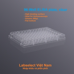 Đĩa ELISA 96 giếng 360μL, đáy phẳng, bề mặt liên kết cao, mầu trong, ELISA plate, LABSELECT