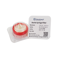 PTFE hydrophobic-Màng lọc tiệt trùng 13-33mm, lỗ 0.22µm/ 0.45µm (Syringe Filter), Biosharp