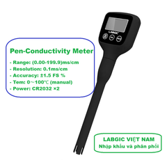 Máy đo độ dẫn điện dạng bút, dải đo: (0,00-199,9) ms/cm, Mã: LMP-CM-100, hãng LABGIC