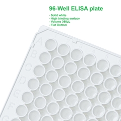 Đĩa ELISA 96 giếng 360μL, đáy phẳng, bề mặt liên kết cao, mầu trắng, ELISA plate, LABSELECT