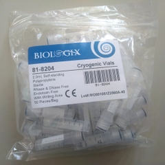 Lọ trữ lạnh cryotube 2.0ml, Code: 81-8204,  Đóng gói: 50 cái/ túi- Biologix