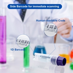 Lọ trữ lạnh 1.0ml, 25 cái/túi- tiệt trùng, ren ngoài- có mã vạch (-196°C) Biologix