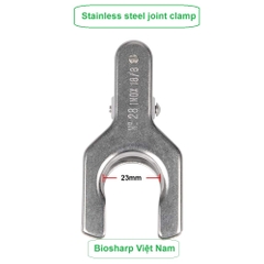 (Inox) Kẹp cổ bình cầu- khớp nối (Stainless steel Joint Clamp), #12-50, hãng Biosharp