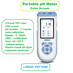 Máy đo pH cầm tay -2～20 pH, (Màn hình màu) (pH/ORP/Nhiệt độ) Model: LPH-10, hãng LABGIC