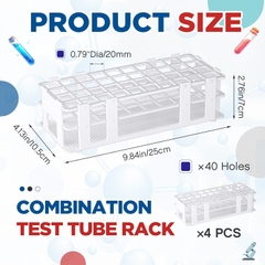 Giá/ Rack đựng ống nghiệm/ ống ly tâm-Test Tube rack Φ13-80mm, hãng Fcombio