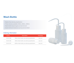 Bình tia nhựa LDPE 250ml-1000ml, Wash Bottle, hãng Biosharp