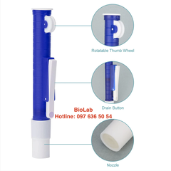 Bơm Trợ pipet 2ml, 10ml, 25ml-Pipette pump, hãng Fcombio-USA