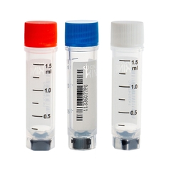 Lọ trữ lạnh 0.5ml-5.0ml, 25 cái/túi- tiệt trùng, ren trong/ngoài-có 2 mã vạch (-196°C) Biologix