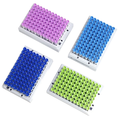 Lọ trữ lạnh SBS 0.4ml-0.75ml-1.4ml, 96 Vial/Rack-vô trùng, 4 mã vạch (-196°C) Biologix