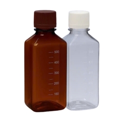 Chai nuôi cấy tế bào 500ml, nhựa PET (Square culture medium bottle), hãng LABSELECT