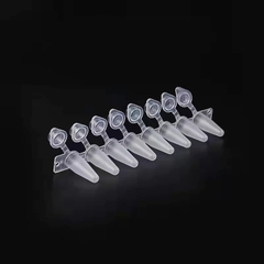 0.2ml PCR 8- Strip nắp phẳng liền ống, hộp 125 Strip, hãng Fcombio-USA