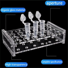 Rack/ Giá đỡ ống ly tâm 1.5ml, 24/48/96/100 vị trí (Centrifuge Tube Rack), hãng Biosharp