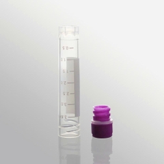 Cryo tube 4.0mL, 50 cái/túi-tiệt trùng, nắp vặn màu tím (Cryogenic Vial), hãng Biosharp tekcovina