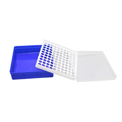 Hộp/ Giá đựng ống 0.5-50ml, có nắp, 16-96 vị trí, chất liệu nhựa, Tube Rack