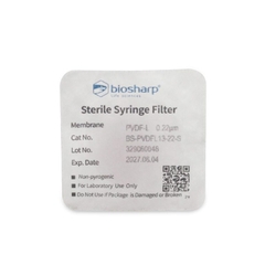PVDF hydrophilic-Màng lọc tiệt trùng 13-33mm, lỗ 0.22µm/ 0.45µm (Syringe Filter) Biosharp