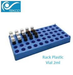 Giá - khay đựng lọ thủy tinh 2ml - vial 2ml dùng cho sắc ký, Rack Plastic Vial 2ml, 50 vị trí  tekcovina