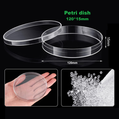 Đĩa petri 120mm, 150mm chất liệu PS, Petri dish Vô trùng, hãng Fcombio-USA