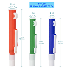 Bơm Trợ pipet 2ml, 10ml, 25ml-Pipette pump, hãng Fcombio-USA