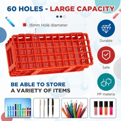 Giá/ Rack đựng ống nghiệm/ ống ly tâm-Test Tube rack Φ13-80mm, hãng Fcombio