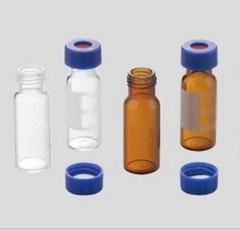 Lọ Vial 2mL trắng/nâu dùng cho sắc ký, nắp vặn-chia vạch (Glass Vials), hãng Biosharp tekcovina