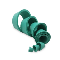 Giá đỡ phễu bằng cao su, màu xanh (Rubber funnel holder) mã BS-RFH-09G, 9 cái/bộ, Hãng Biosharp tekcovina