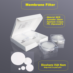 Màng lọc cellulose hỗn hợp (MCE) đk 13-50mm/0.22µm, 4x25 chiếc/hộp, hãng Biosharp