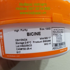 Bicine, mã BB0266, Lọ 100g, CAS: 150-25-4, Hãng BioBasic- Canada