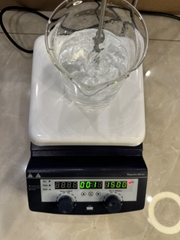 Máy khuấy từ gia nhiệt 3-5 lít H2O (Magnetic stirrer), mâm gia nhiệt Ceramic, Hãng Fcombio-USA