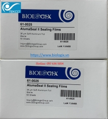 Màng Film dán đĩa PCR, chất liệu nhôm (AlumaSeal II Sealing Films), hãng Biologix