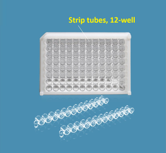 96-Giếng Strip Plates 8-well/ 12-well có thể tháo rời (96-Well Plate Strips)