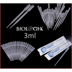 Ống hút PASTEUR nhựa (Transfer Pipets), dung tích 1ml, 3ml, hộp 500 chiếc, hãng Biologix-USA