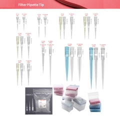 Đầu côn có lọc 10μL-1250μL (Filter Pipette Tip), đầu típ lọc, 1000 típ/túi, hãng Labselect