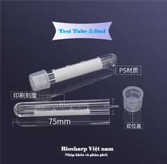 5ml-12ml-14ml- Ống nghiệm nhựa PS/ PP, đáy tròn, chia vạch, 1 cái/túi-Sterile,100 cái/hộp, Biosharp