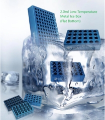 Giá giữ lạnh hợp kim Cryo 2.0ml đáy bằng, Metal Coolbox, mã BC031, hãng Biosharp