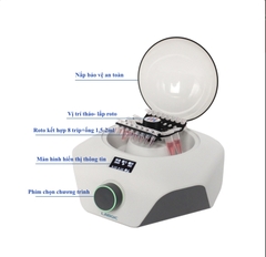 Máy ly tâm MINI kết hợp trộn mẫu (Mixer and Centrifuge), model: L-CM-MINI, 4.000 vòng/phút, LABGIC