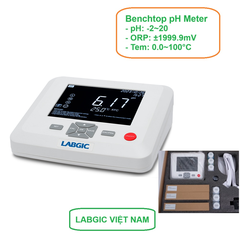 Máy đo pH để bàn -2～20 pH, màn hình LCD (pH/ORP/Nhiệt độ) Model: LPH-100, hãng LABGIC