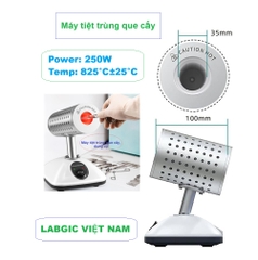 Máy tiệt trùng que cấy vi sinh Φ35mm-825°C, Inoculating Loop Sterilizer, hãng Labgic