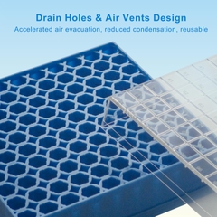 Hộp nhựa PC đựng ống Cryo 0.5ml, 1.5ml, 2.0ml hoặc 5.0ml, 81-100 vị trí (-196°C) Biologix-USA