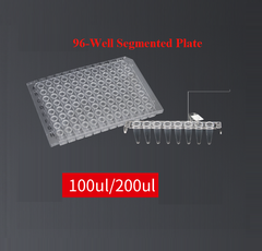 Đĩa PCR 96-well 0.1ml/0.2ml-có thể tách rời, 10 cái/túi, PCR Plate Segmented, Labselect